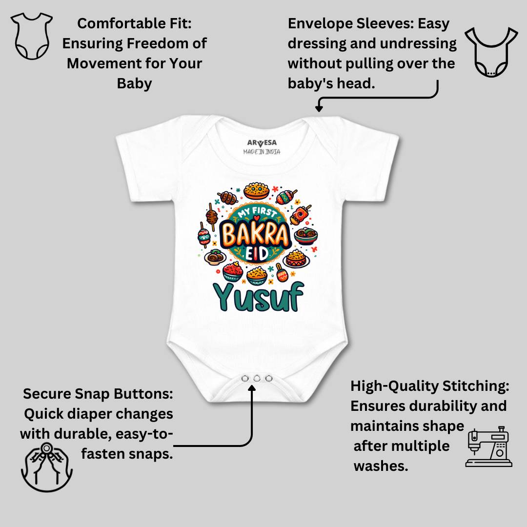 Arvesa My First Eid  Baby Boy & Girl Dress