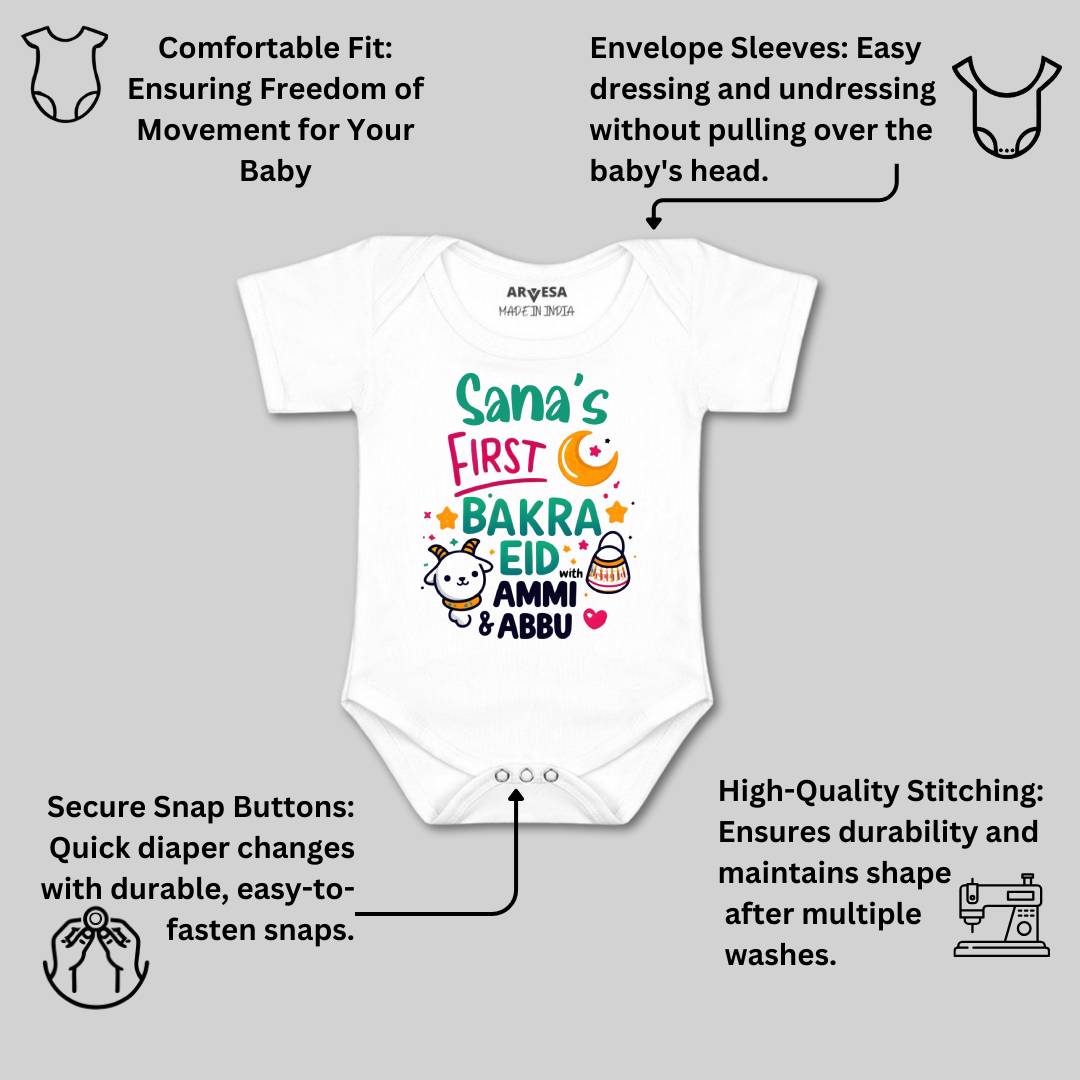 Arvesa My First Eid  Baby Boy & Girl Dress