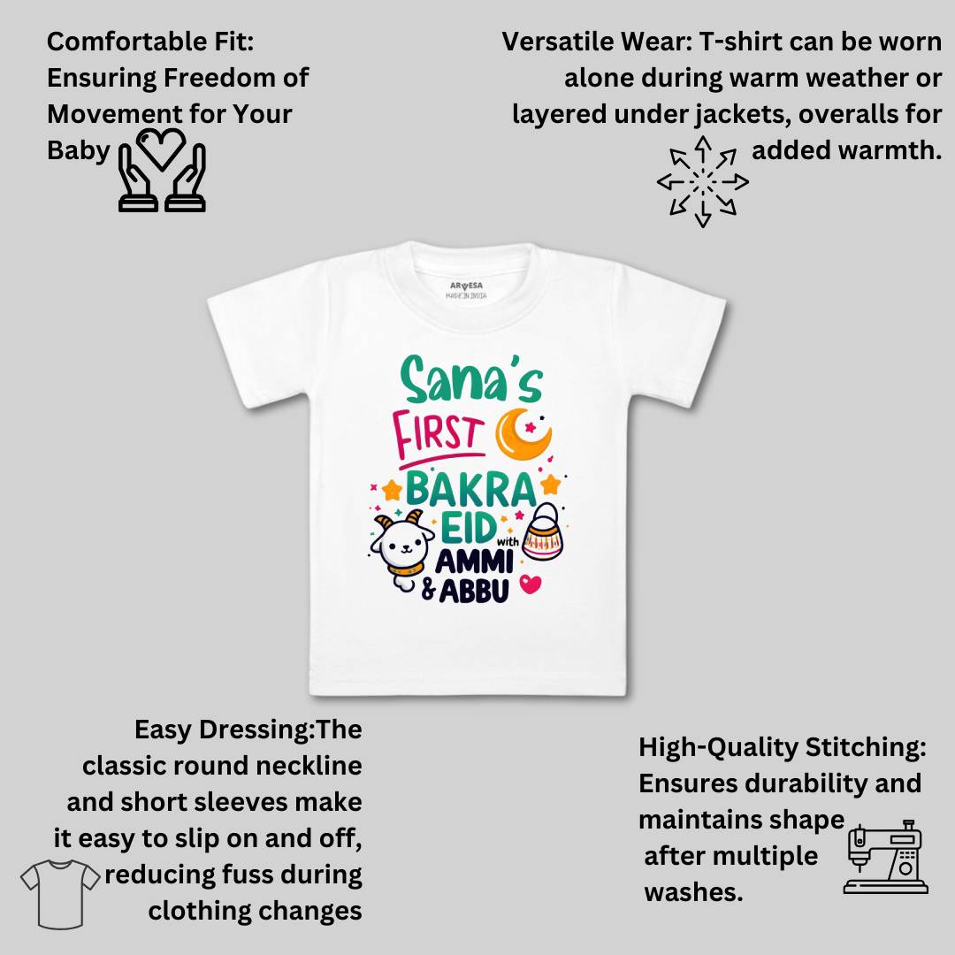 Arvesa My First Eid  Baby Boy & Girl Dress