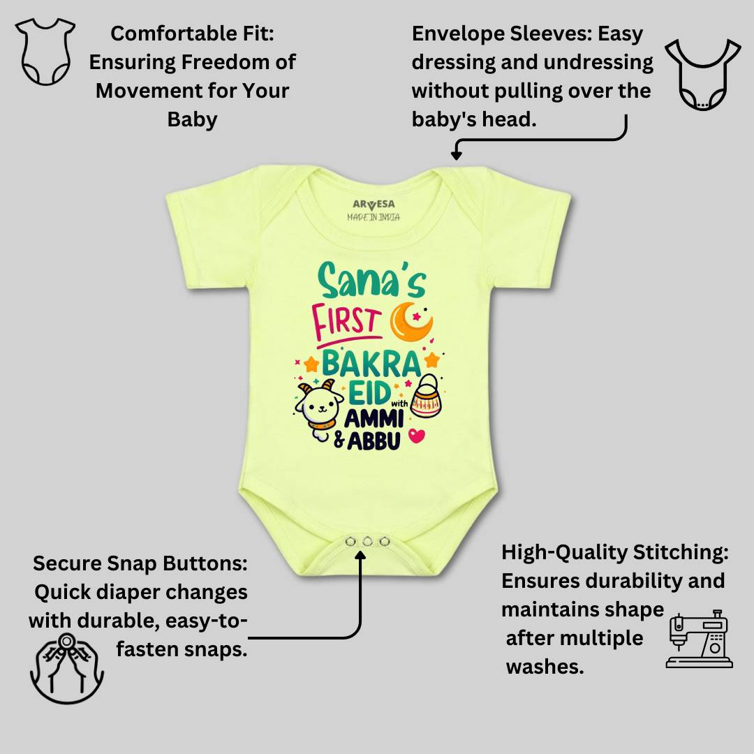 Arvesa My First Eid  Baby Boy & Girl Dress
