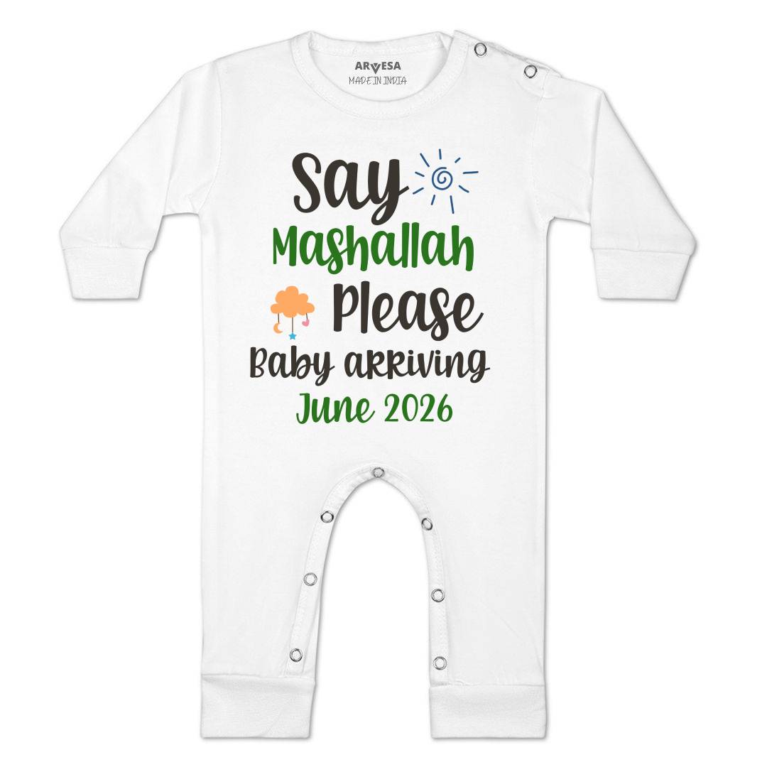 Arvesa Say Mashallah Please Baby Boy & Girl Dress