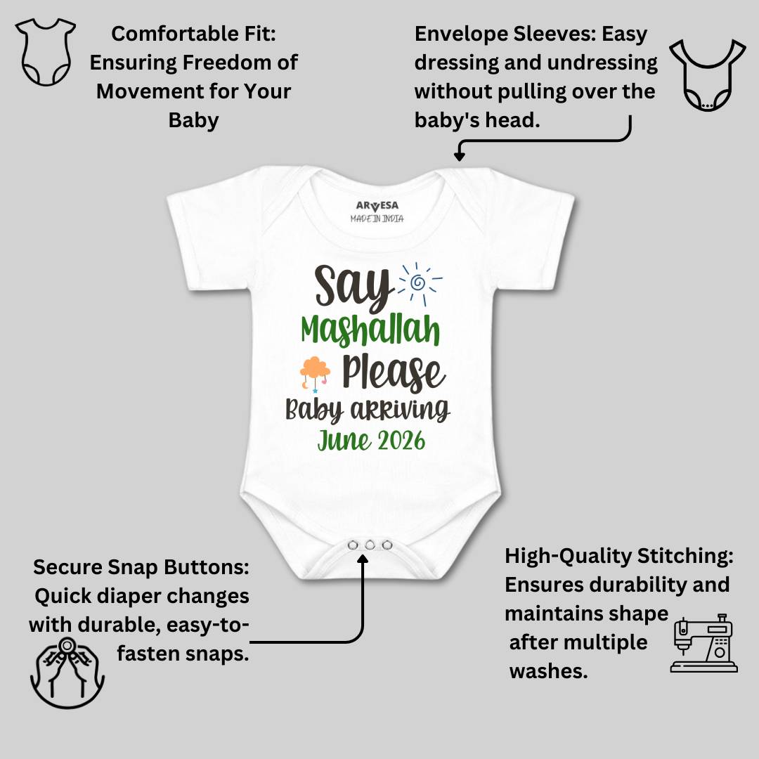 Arvesa Say Mashallah Please Baby Boy & Girl Dress