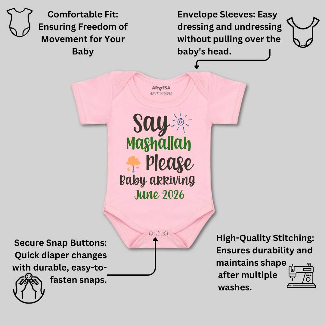 Arvesa Say Mashallah Please Baby Boy & Girl Dress