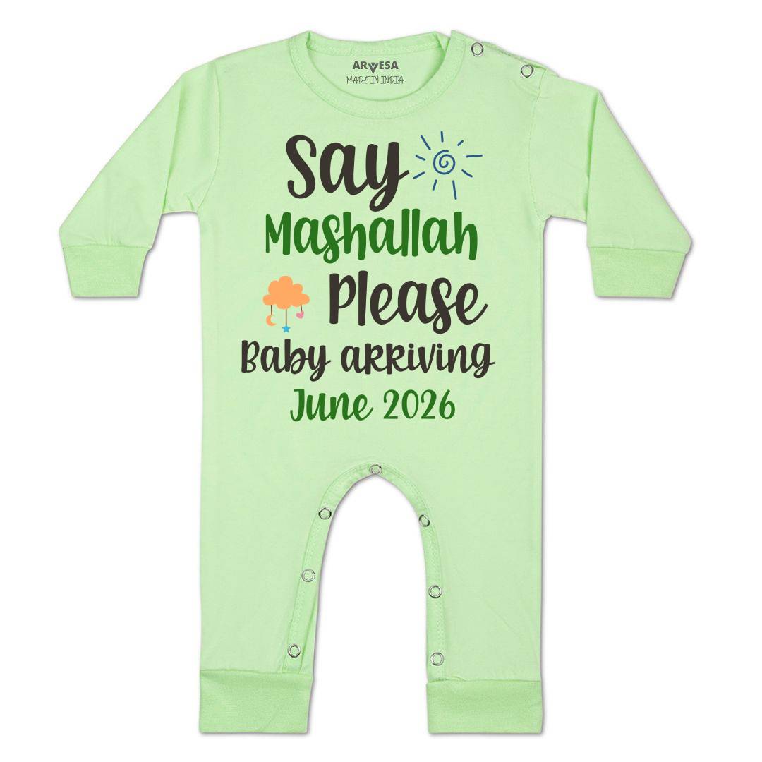 Arvesa Say Mashallah Please Baby Boy & Girl Dress