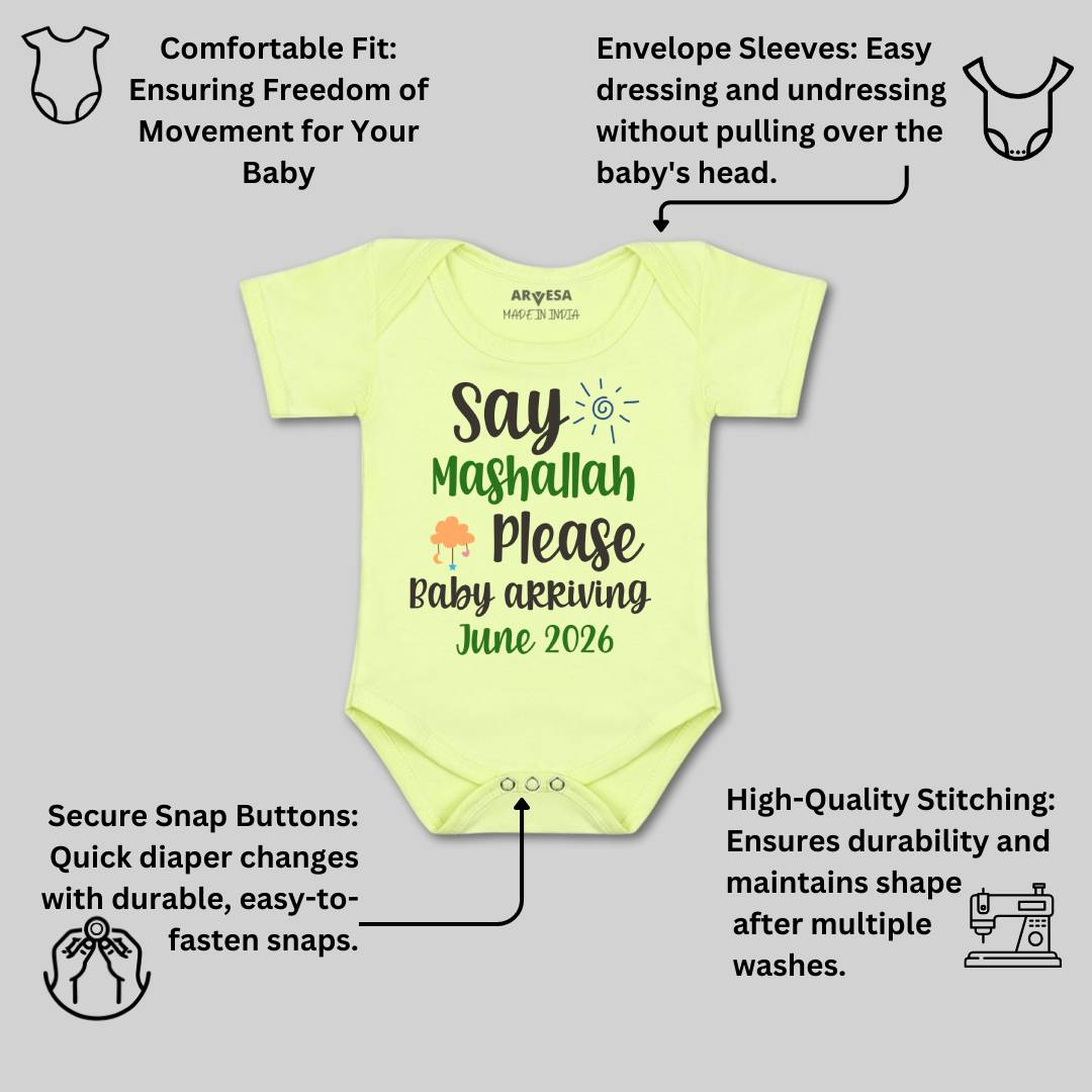 Arvesa Say Mashallah Please Baby Boy & Girl Dress
