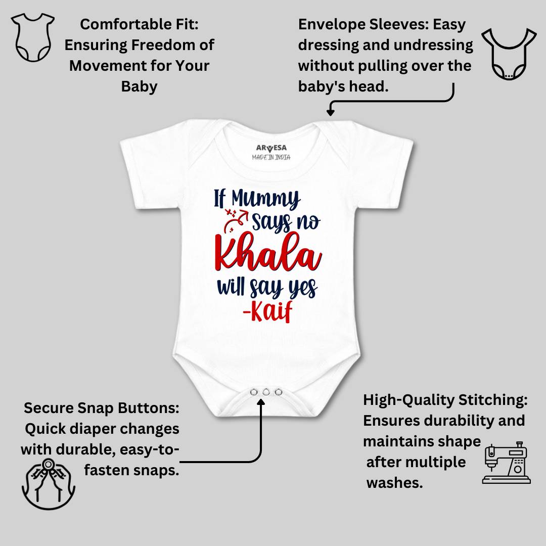 Arvesa If Mummy Says No Khala Say Yes Baby Boy & Girl Dress
