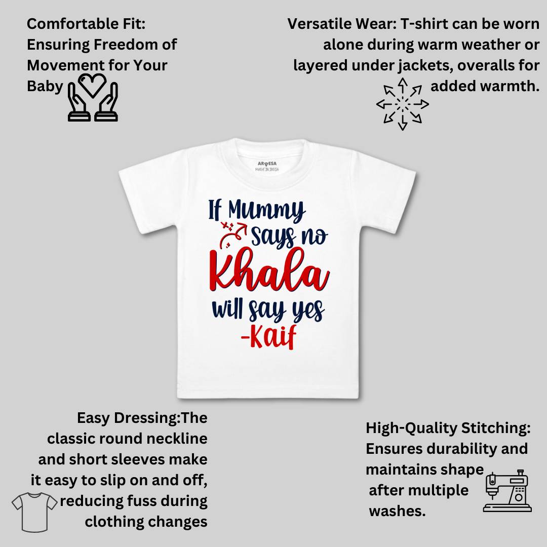 Arvesa If Mummy Says No Khala Say Yes Baby Boy & Girl Dress