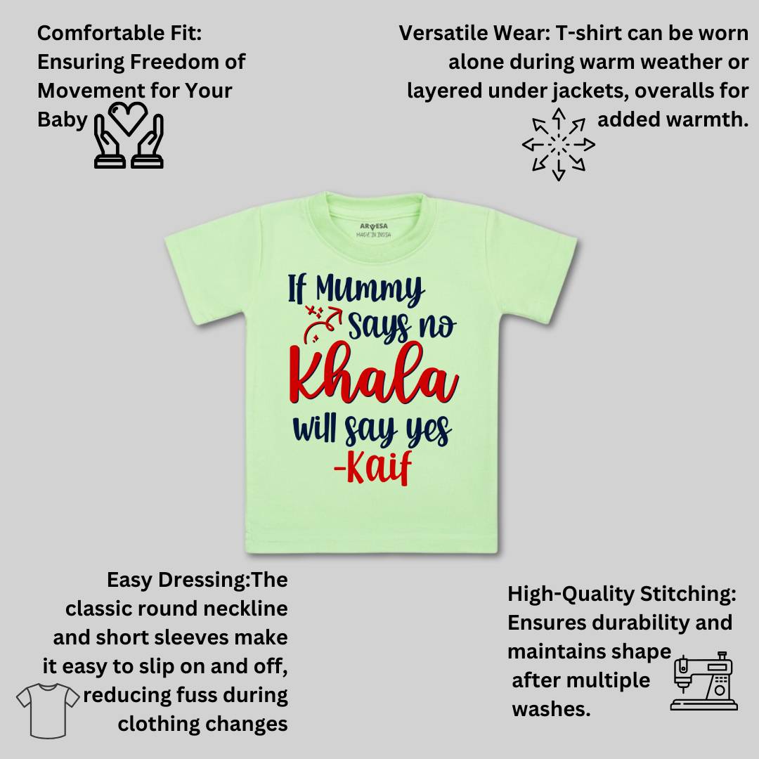Arvesa If Mummy Says No Khala Say Yes Baby Boy & Girl Dress