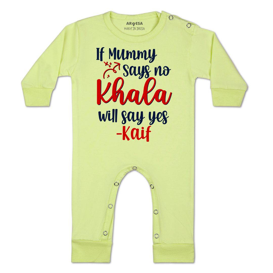 Arvesa If Mummy Says No Khala Say Yes Baby Boy & Girl Dress