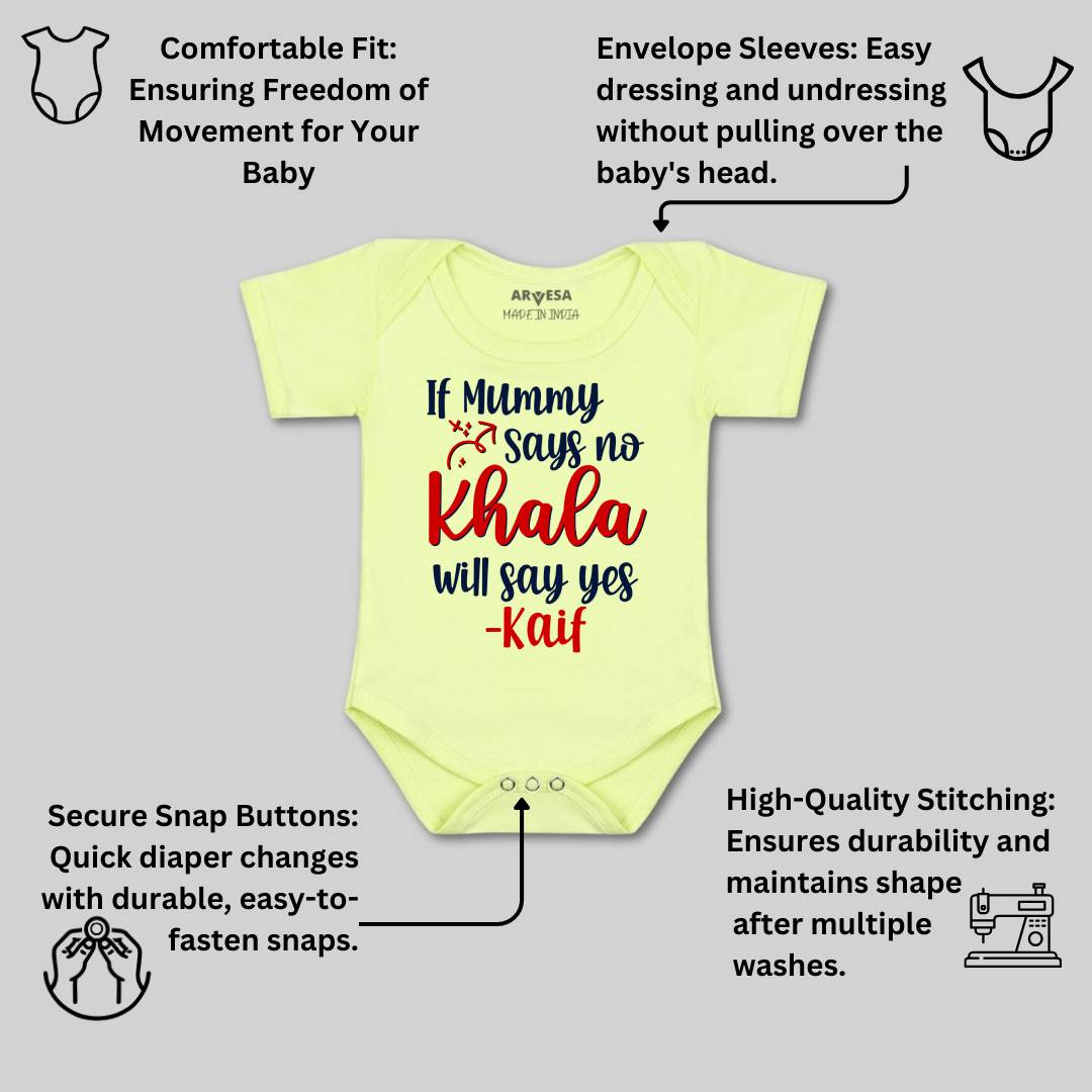 Arvesa If Mummy Says No Khala Say Yes Baby Boy & Girl Dress