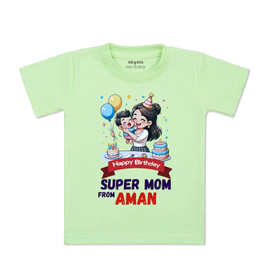 Arvesa Happy Birthday Super Mom Baby Boy & Girl Dress
