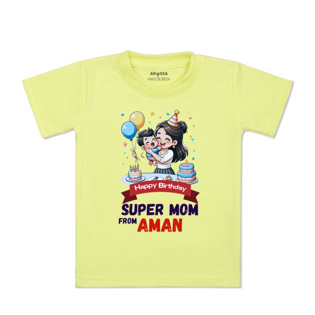 Arvesa Happy Birthday Super Mom Baby Boy & Girl Dress