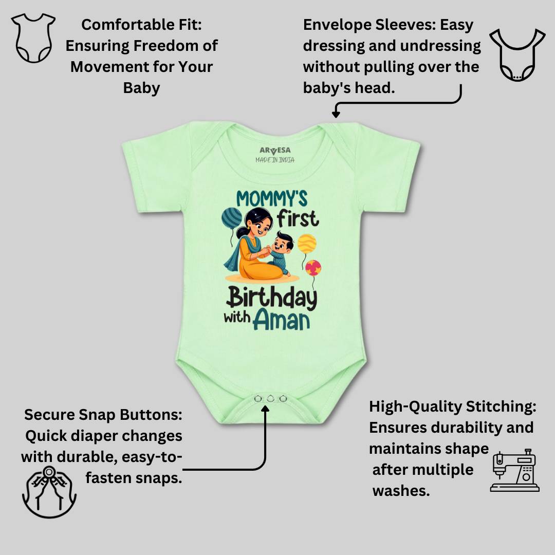 Arvesa Mommy First Birthday With Me Baby Boy & Girl Dress