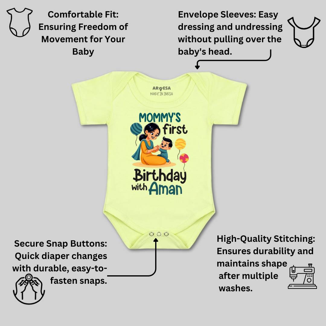 Arvesa Mommy First Birthday With Me Baby Boy & Girl Dress