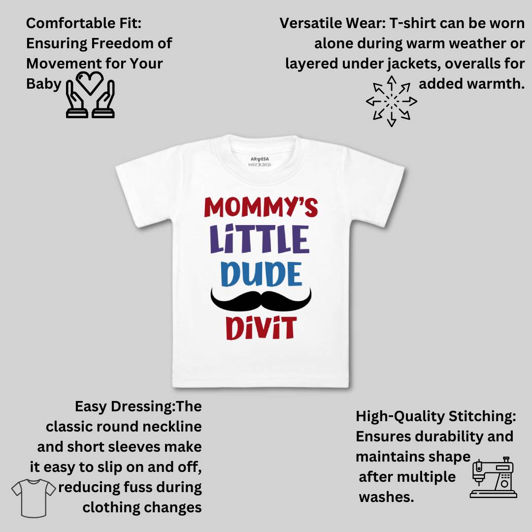 Arvesa Mommy Little Dude Baby Boy & Girl Dress