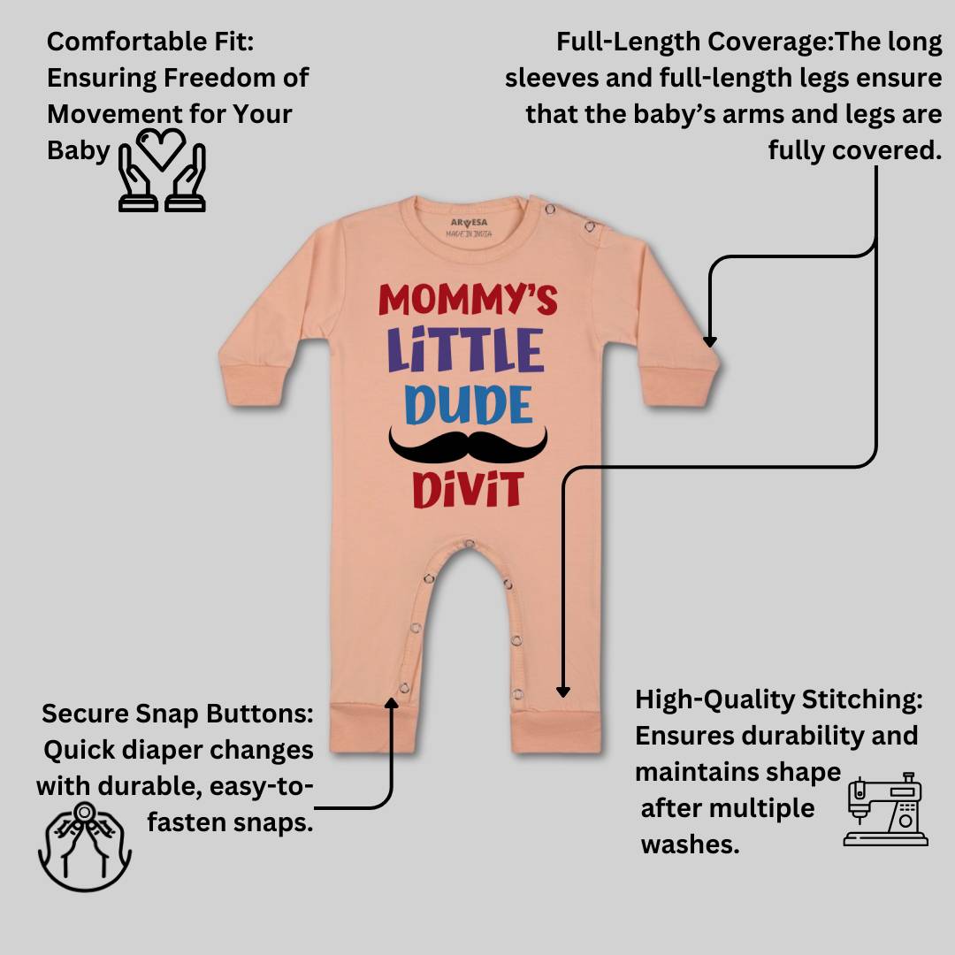Arvesa Mommy Little Dude Baby Boy & Girl Dress