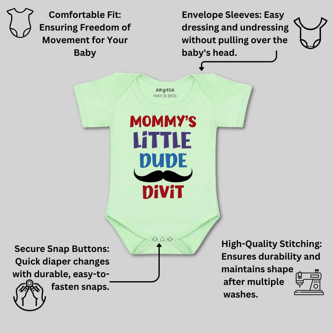 Arvesa Mommy Little Dude Baby Boy & Girl Dress
