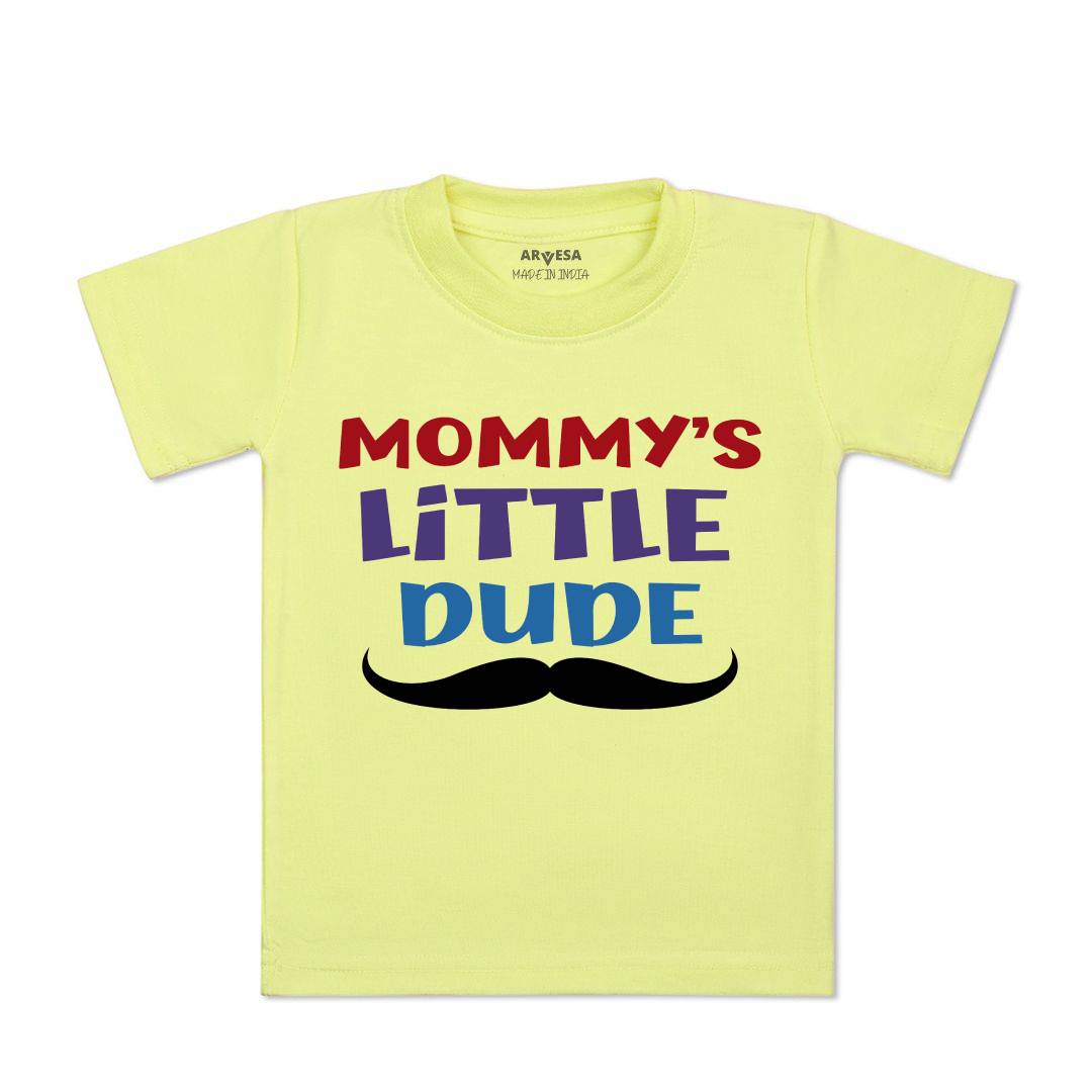Arvesa Mommy Little Dude Design-1686 White 0-3 Months Jumpsuit for Baby Boy & Girl dress .