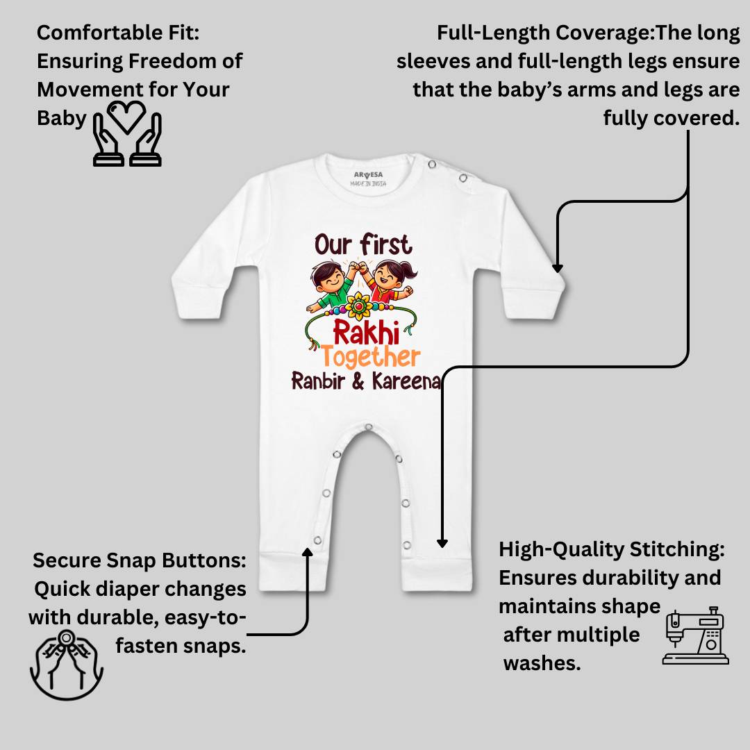 Arvesa My First Rakhi  Baby Boy & Girl Dress