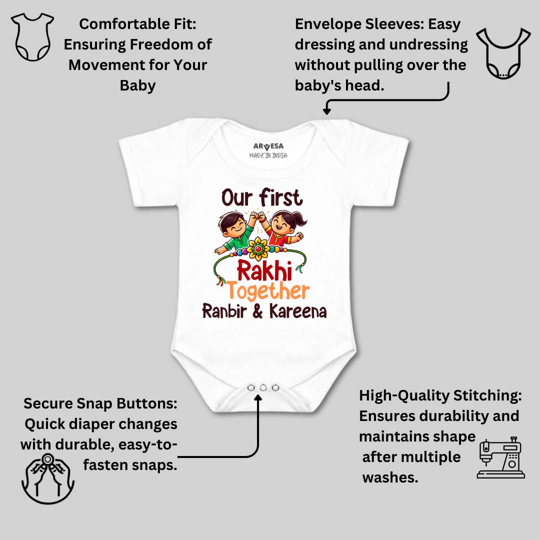 Arvesa My First Rakhi  Baby Boy & Girl Dress