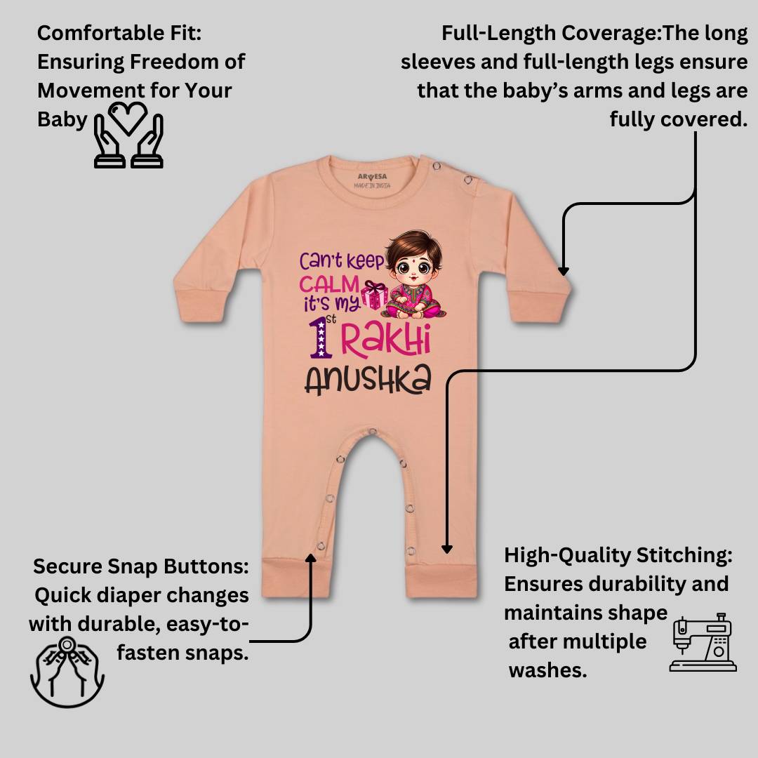 Arvesa My First Rakhi  Baby Boy & Girl Dress