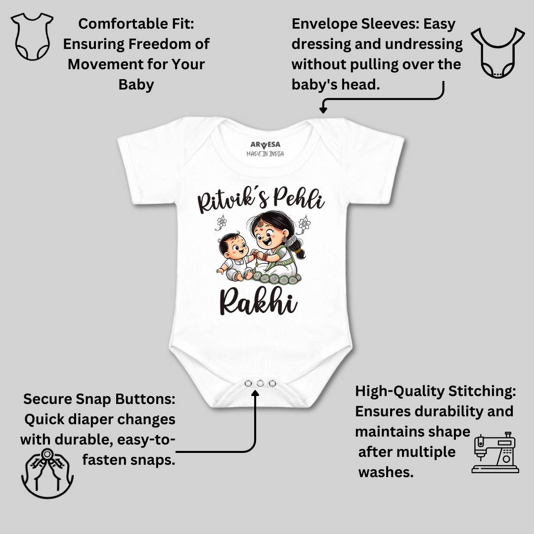 Arvesa Meri Pehli Rakhi  Baby Boy & Girl Dress