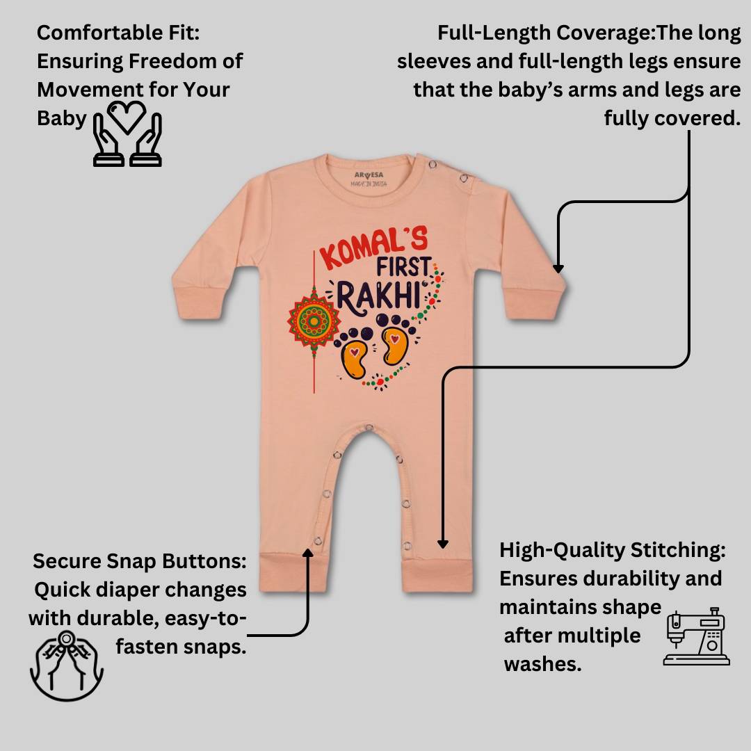 Arvesa My First Rakhi  Baby Boy & Girl Dress