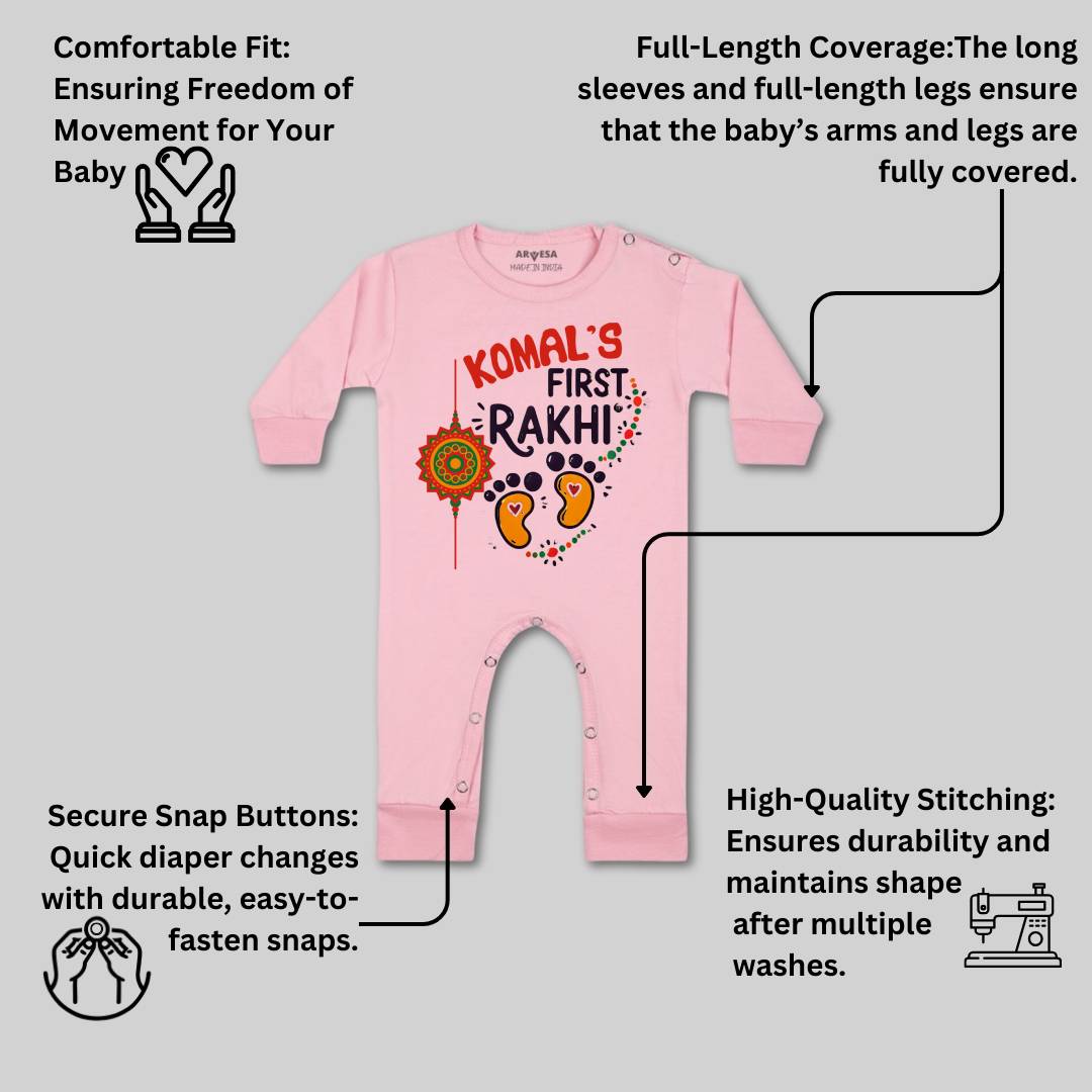 Arvesa My First Rakhi  Baby Boy & Girl Dress