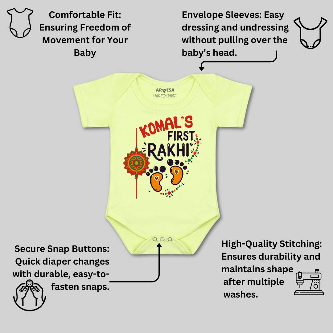 Arvesa My First Rakhi  Baby Boy & Girl Dress