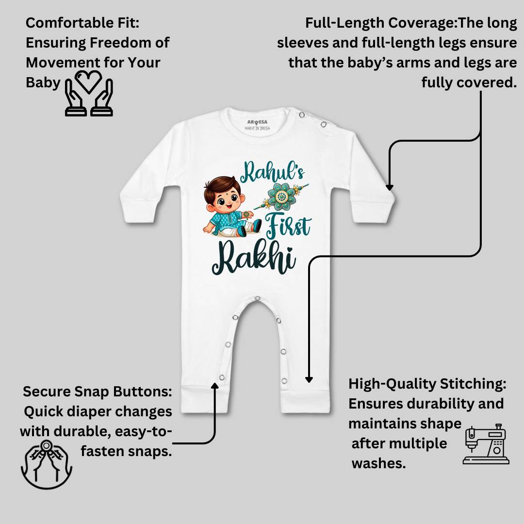 Arvesa My First Rakhi  Baby Boy & Girl Dress