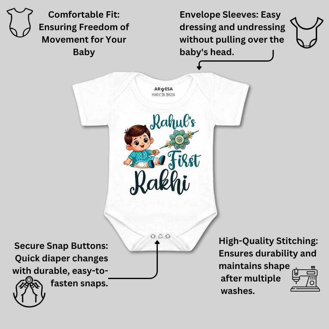 Arvesa My First Rakhi  Baby Boy & Girl Dress