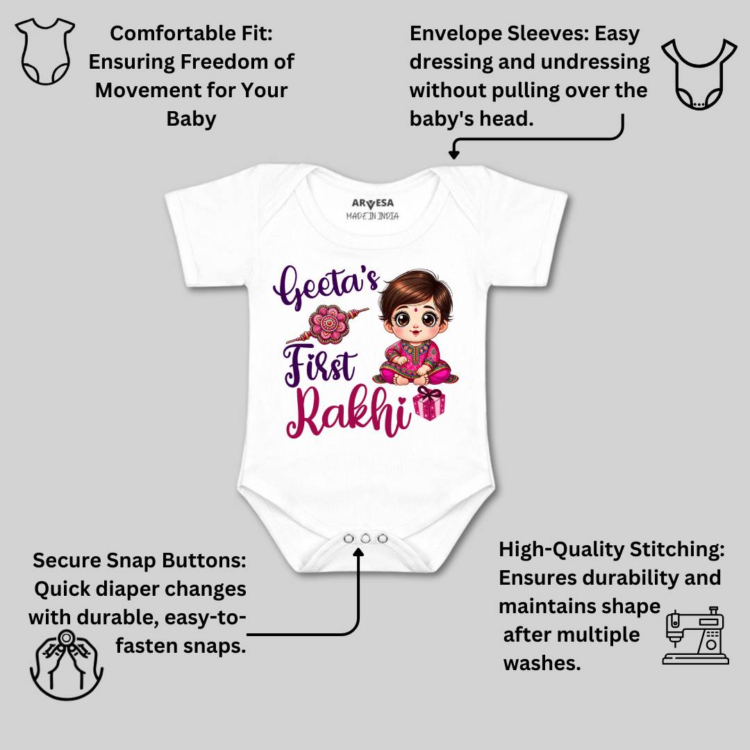 Arvesa My First Rakhi  Baby Boy & Girl Dress