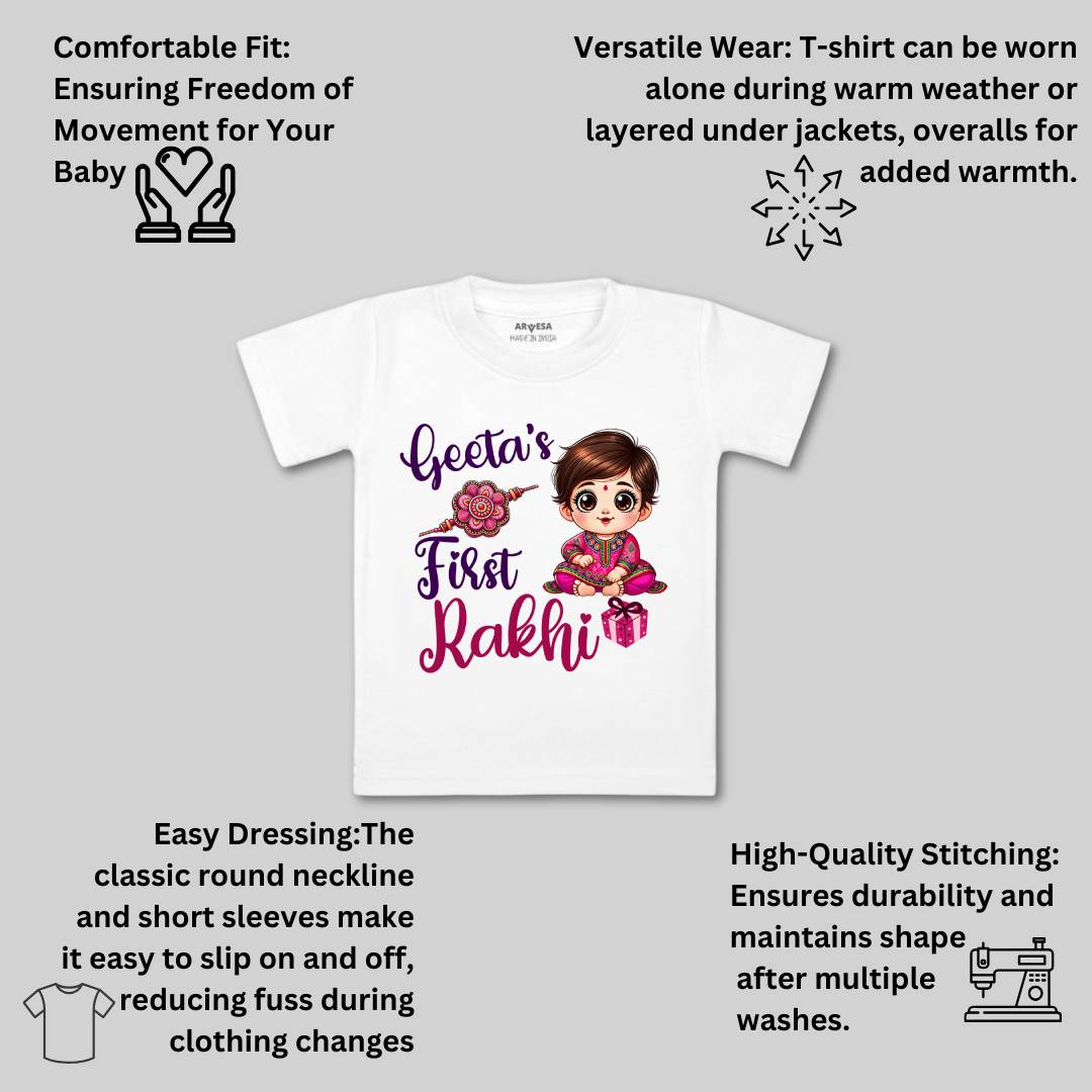 Arvesa My First Rakhi  Baby Boy & Girl Dress