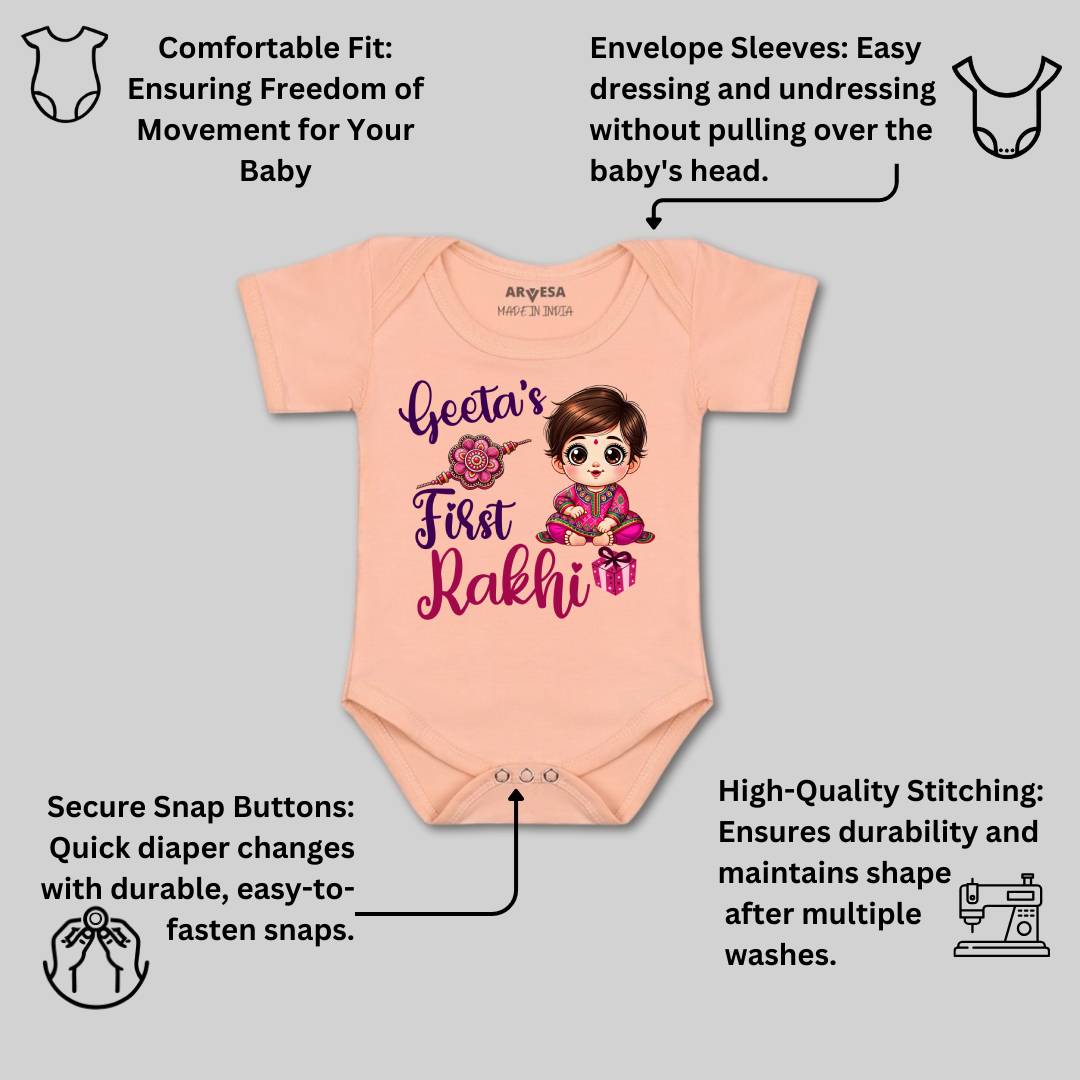 Arvesa My First Rakhi  Baby Boy & Girl Dress