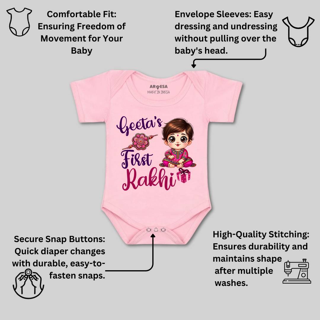Arvesa My First Rakhi  Baby Boy & Girl Dress
