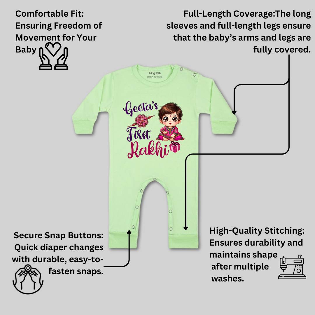Arvesa My First Rakhi  Baby Boy & Girl Dress