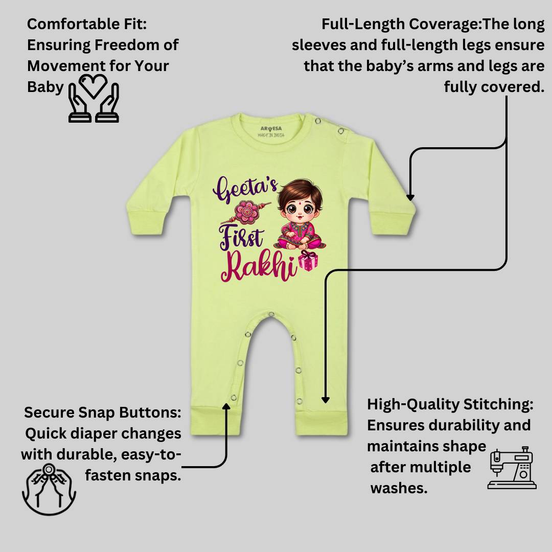 Arvesa My First Rakhi  Baby Boy & Girl Dress