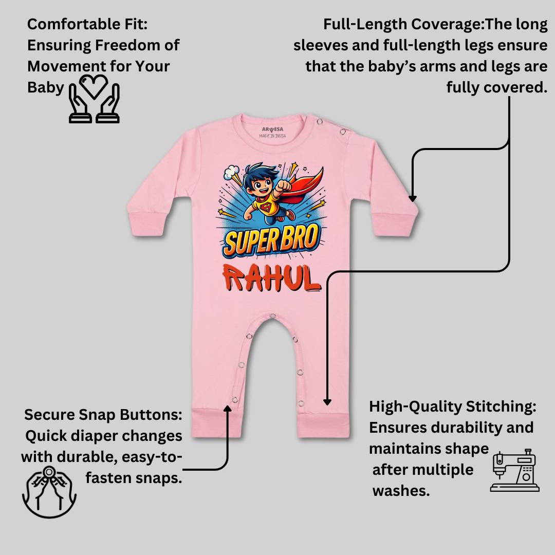 Arvesa Super Bro Baby Boy & Girl Dress