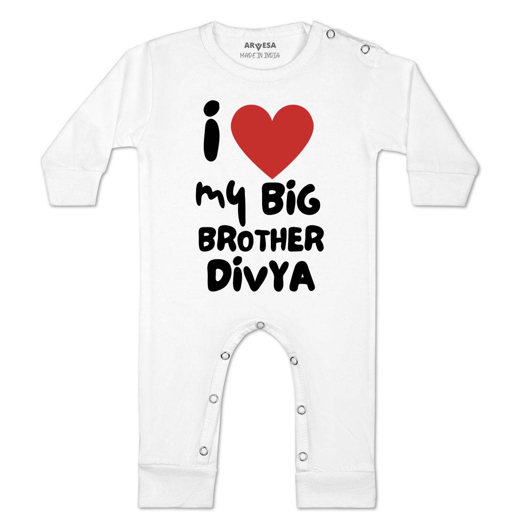 Arvesa I Lobe My Big Brother Baby Boy & Girl Dress