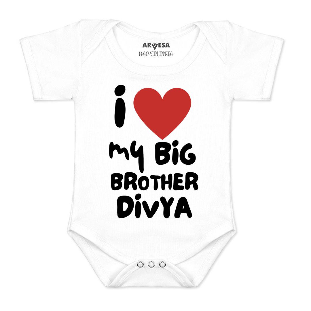 Arvesa I Lobe My Big Brother Baby Boy & Girl Dress