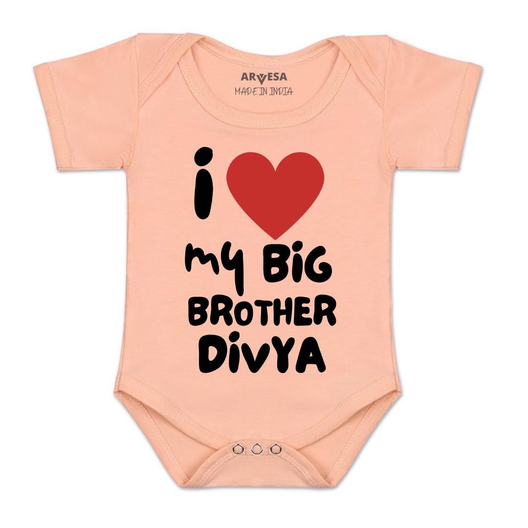 Arvesa I Lobe My Big Brother Baby Boy & Girl Dress
