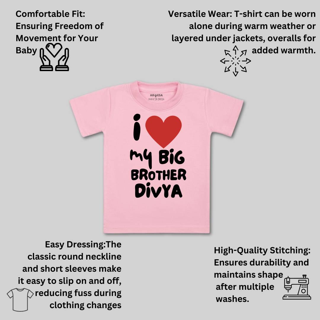 Arvesa I Lobe My Big Brother Baby Boy & Girl Dress
