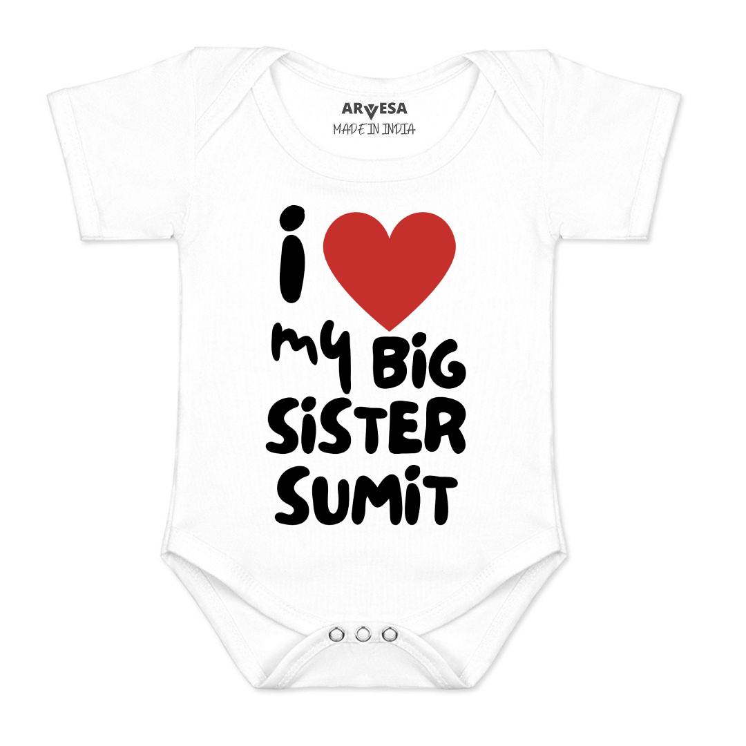 Arvesa I love My Big Sister Baby Boy & Girl Dress