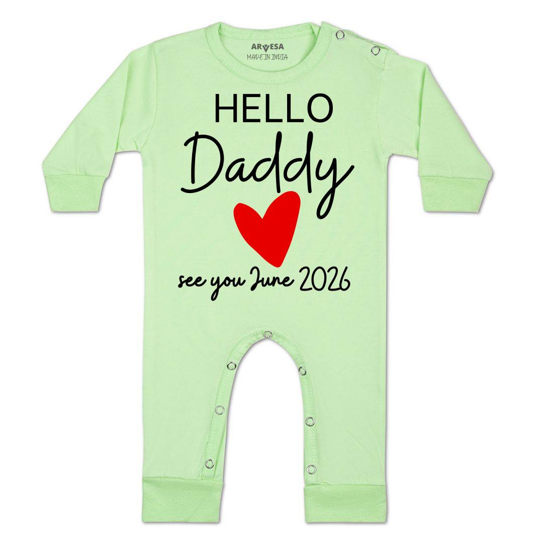 Arvesa Hello Daddy Baby Boy & Girl Dress