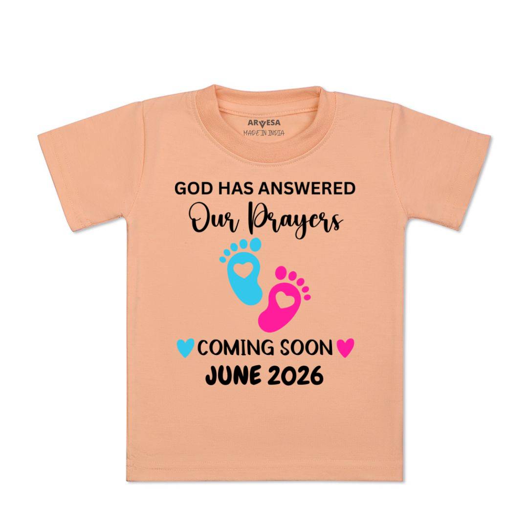 Arvesa God Has Answered Our Prayer Coming Soon Baby Boy & Girl Dress