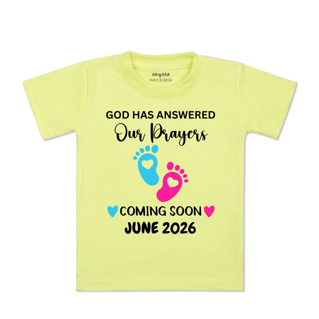 Arvesa God Has Answered Our Prayer Coming Soon Baby Boy & Girl Dress