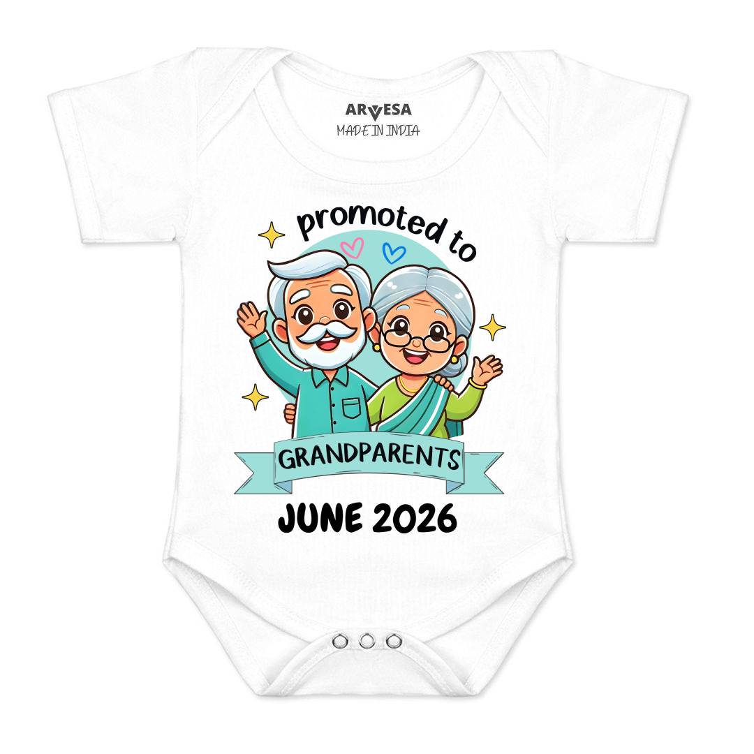 Arvesa Promoted To Grandparents Baby Boy & Girl Dress