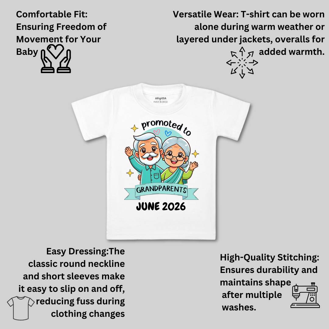 Arvesa Promoted To Grandparents Baby Boy & Girl Dress