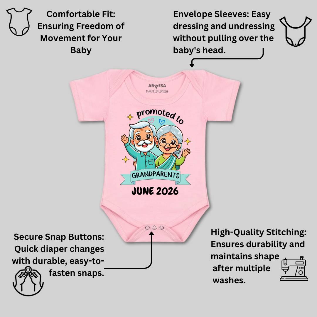 Arvesa Promoted To Grandparents Baby Boy & Girl Dress