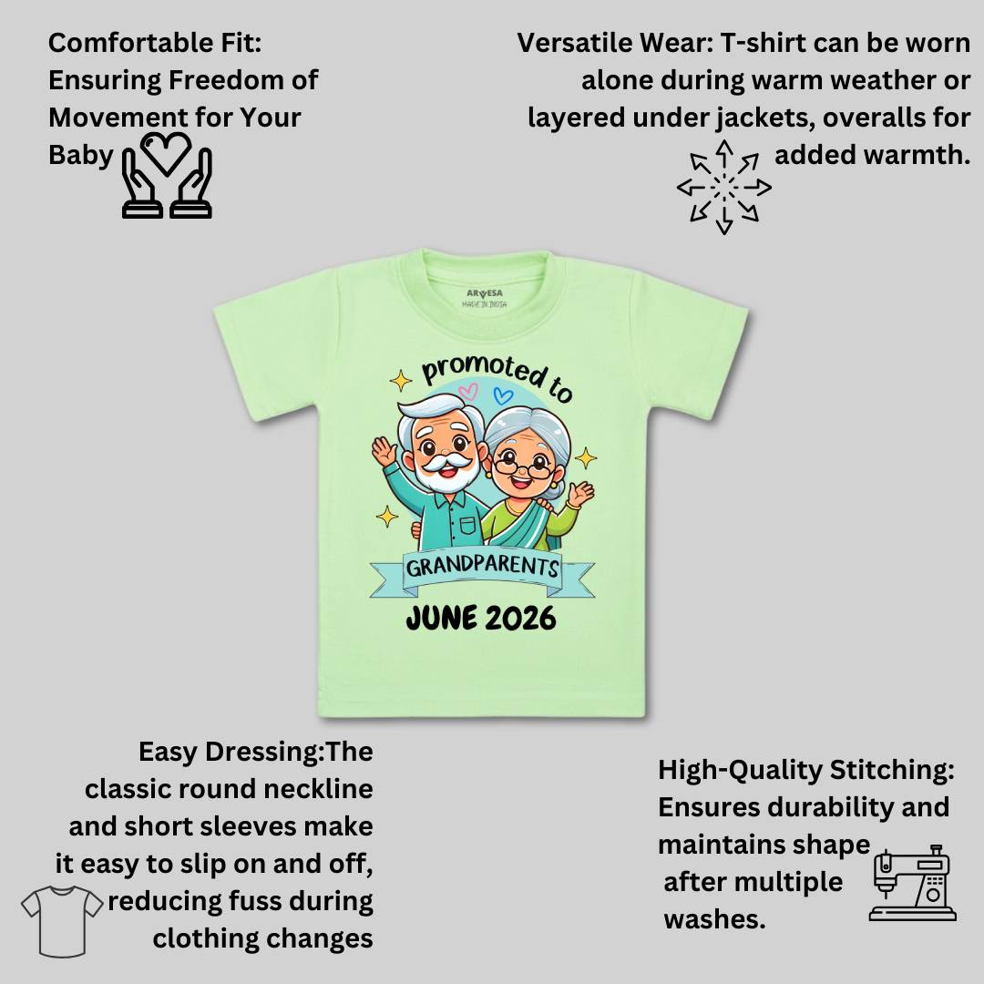 Arvesa Promoted To Grandparents Baby Boy & Girl Dress